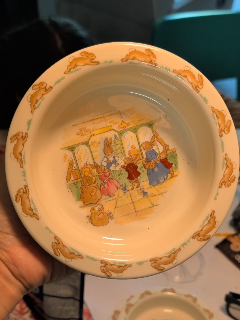 Vintage Royal Doultan Bunnykins Bunny Nursery Ceramic Bowl -